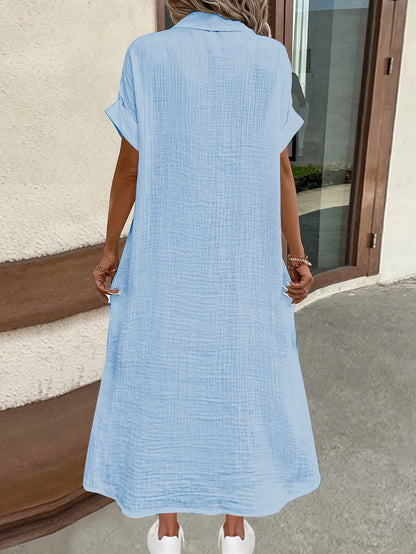 Livia™ | Summer Midi Button Dress