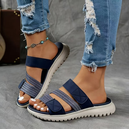 Cleo Cozy Sports Platform Sandals