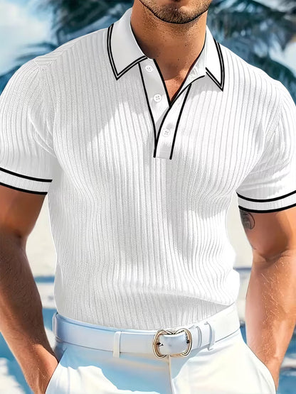 Ian | Colour Blocked Polo Shirt