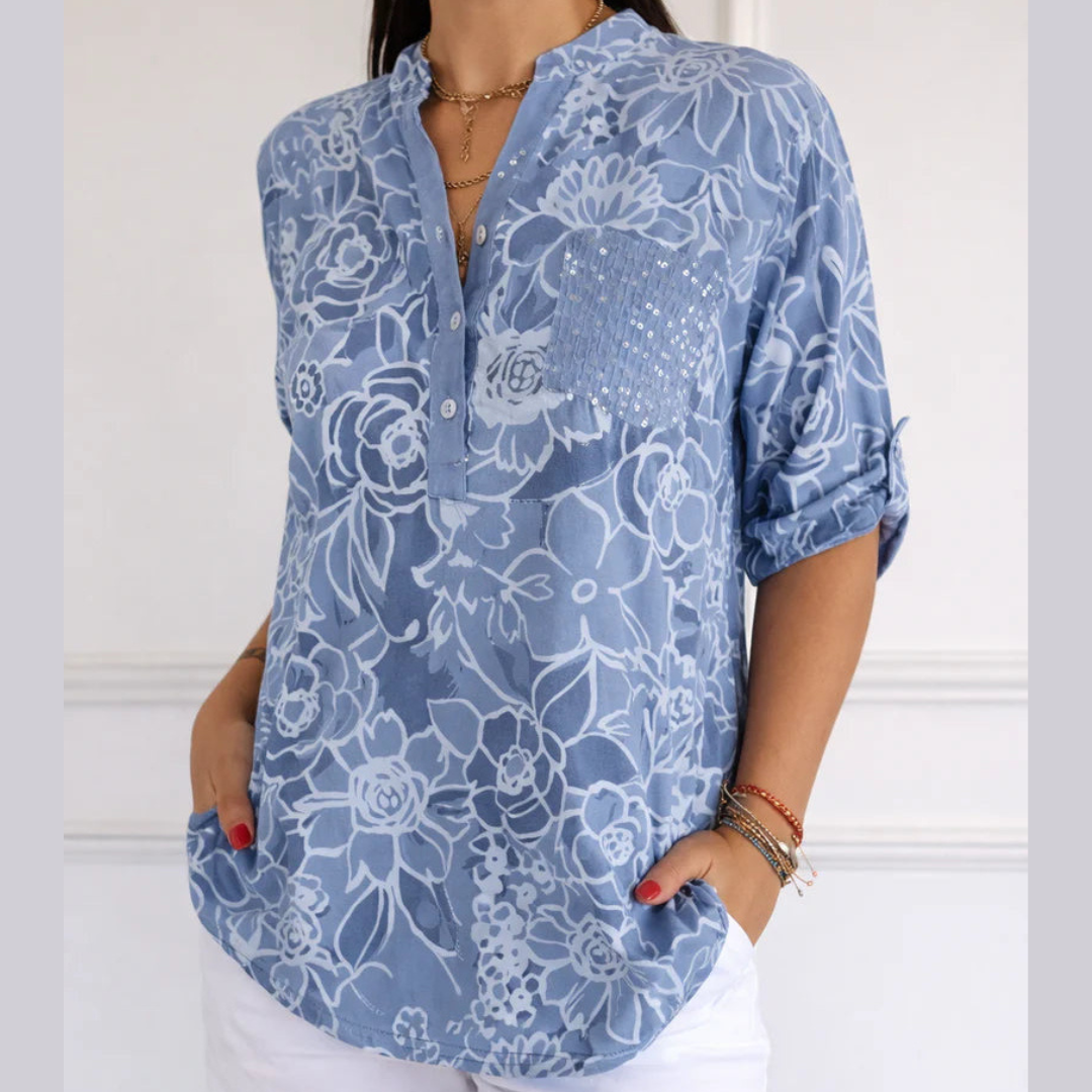 Avery | Chic Blouse with Pocket Detail