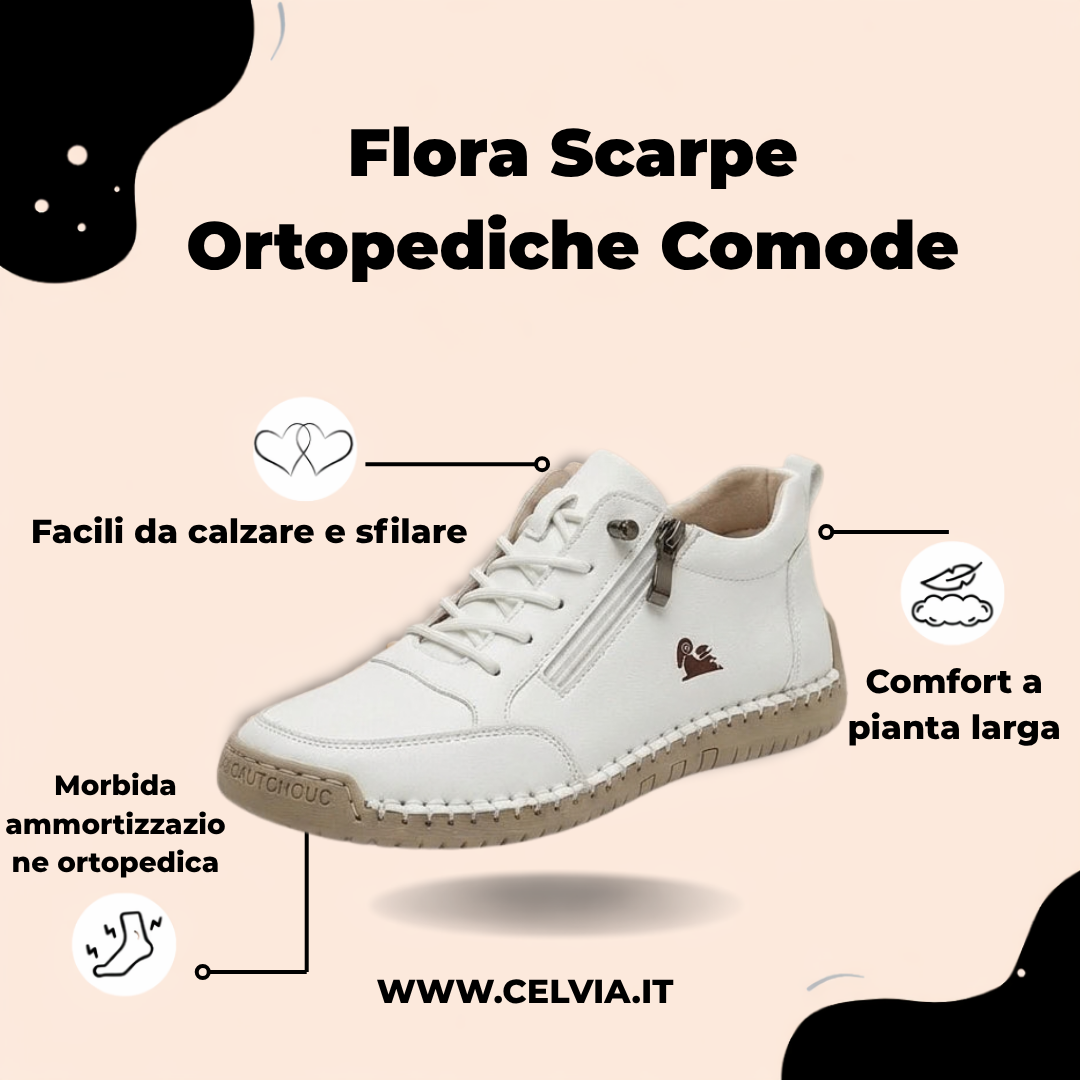 Flora Zip-Up Orthopedic Comfort Shoes