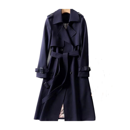 Sophia | Classic Double-Breasted Trench Coat with Belt