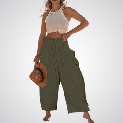 ELENA | Relaxed Fit Wide-Leg Trousers