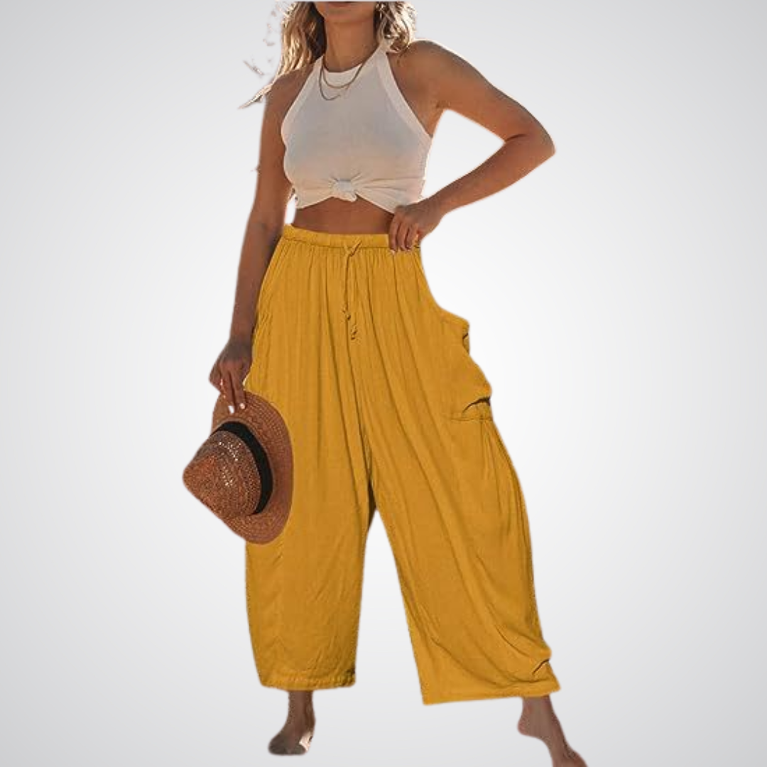 ELENA | Relaxed Fit Wide-Leg Trousers