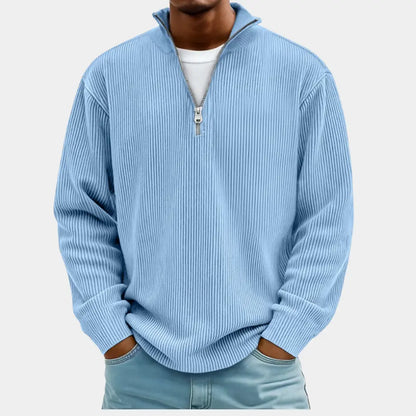 Logan™ — Ribbed Quarter-Zip Sweater