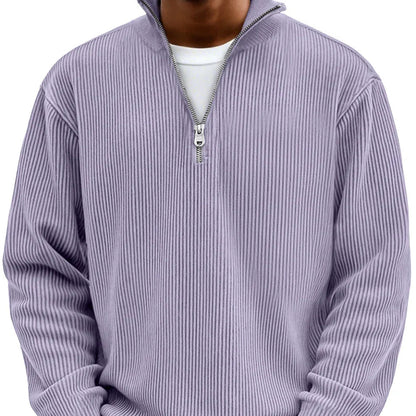 Logan™ — Ribbed Quarter-Zip Sweater