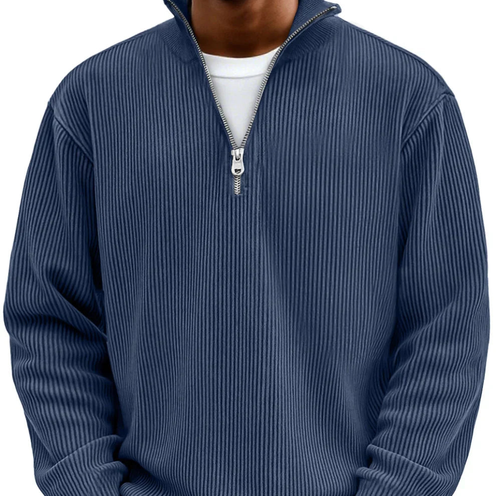 Logan™ — Ribbed Quarter-Zip Sweater