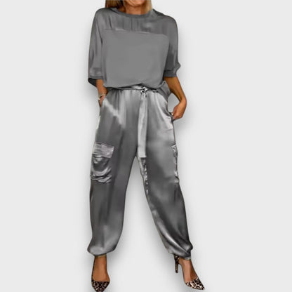 Avelan – Satin Flow Two-Piece Set