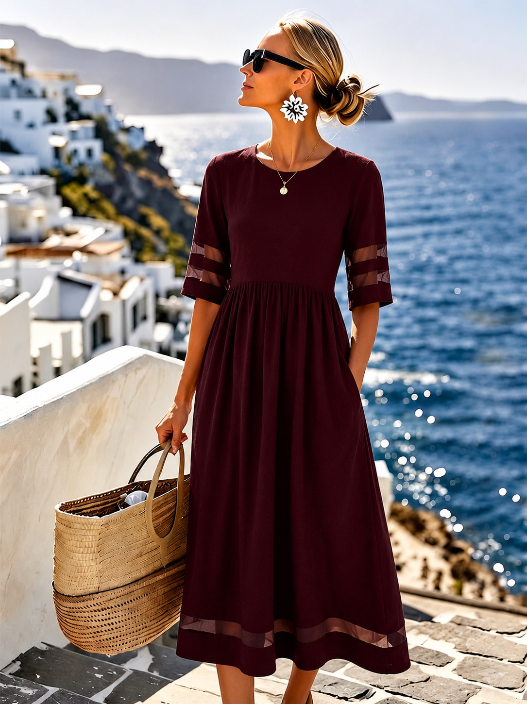 Cerelia | Flattering and Smoothing Midi Dress