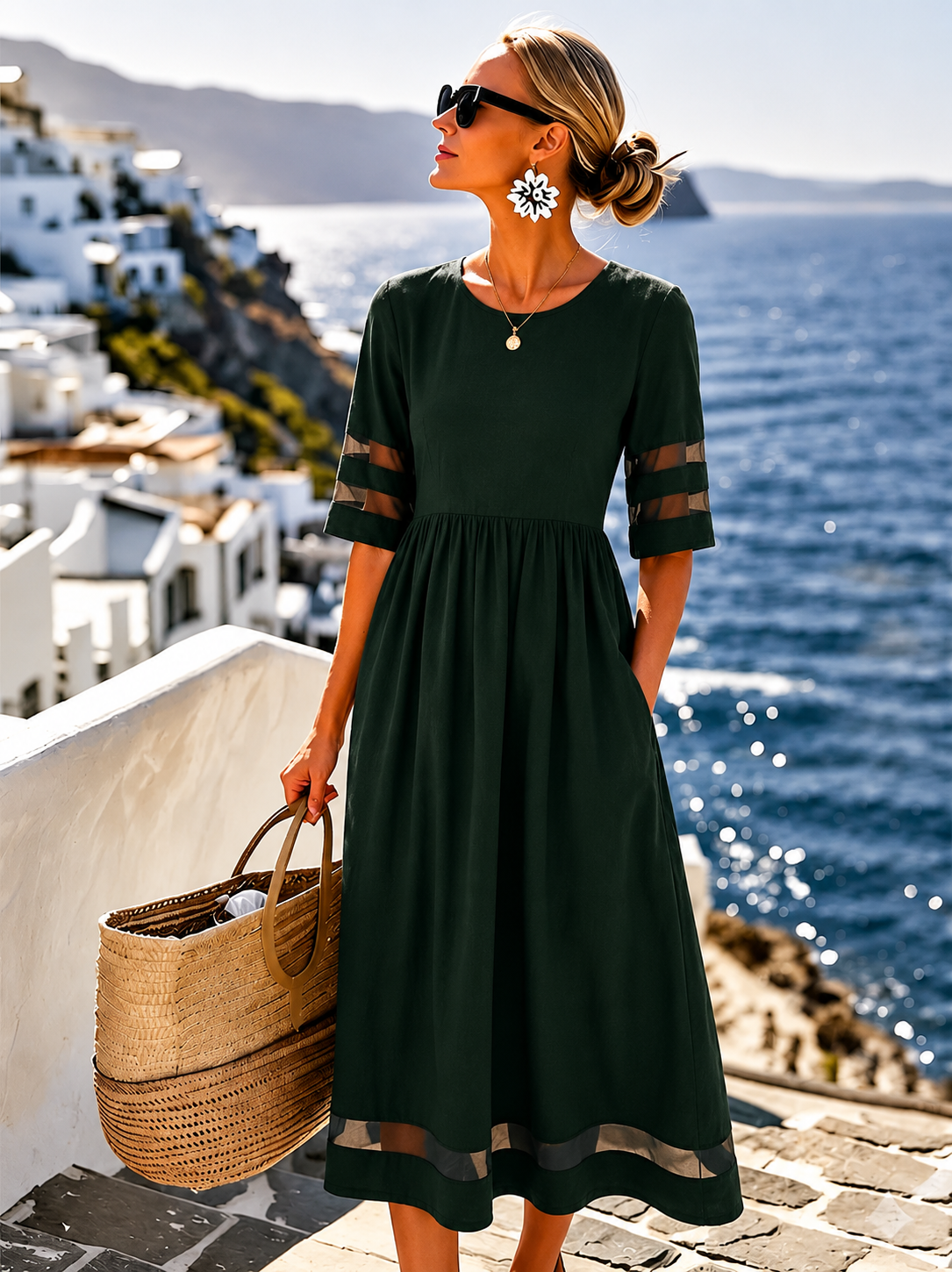 Cerelia | Flattering and Smoothing Midi Dress