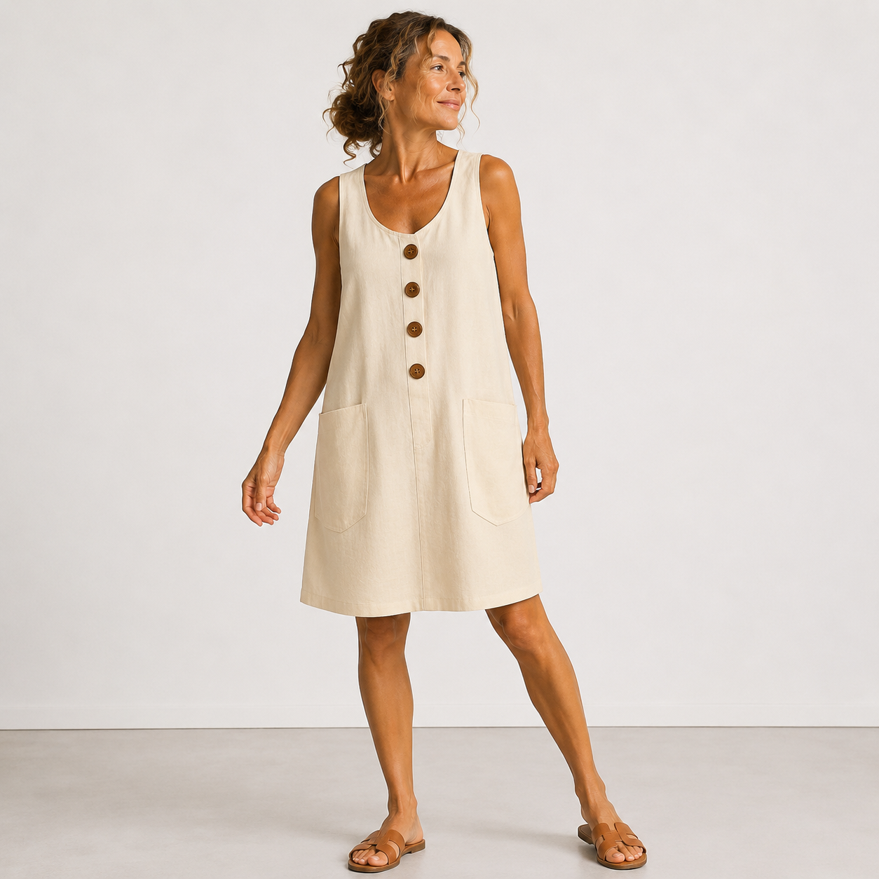 Mariella | Cotton and Linen Dress