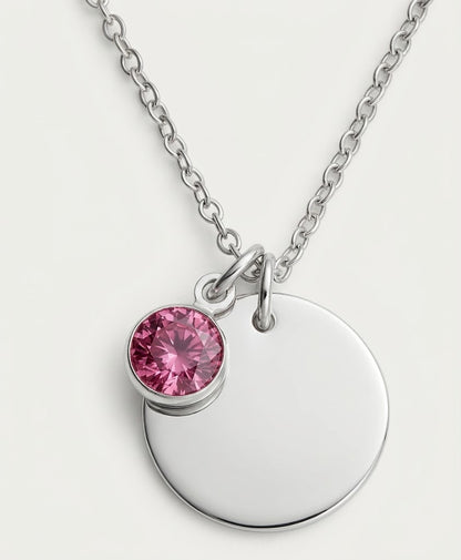 Custom Ruby Name Necklace