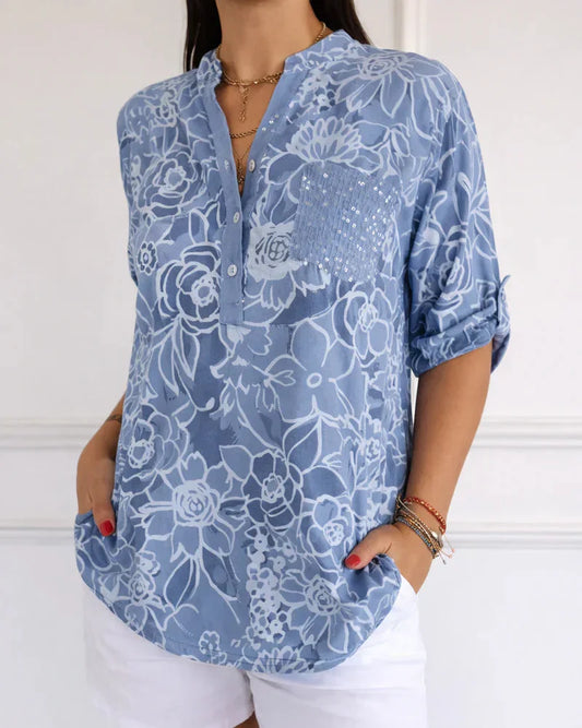 Avery | Chic Blouse with Pocket Detail
