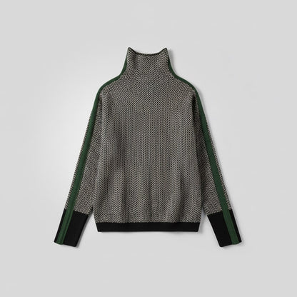 Elara | Turtleneck with Contrasting Stripes
