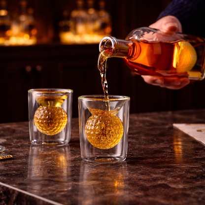 Whiskey Bottle - Golf Set Edition with Glasses