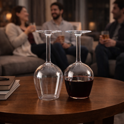 Premium Inverted Wine Glass