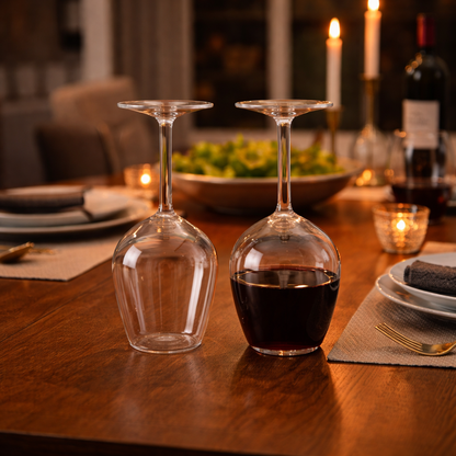 Premium Inverted Wine Glass