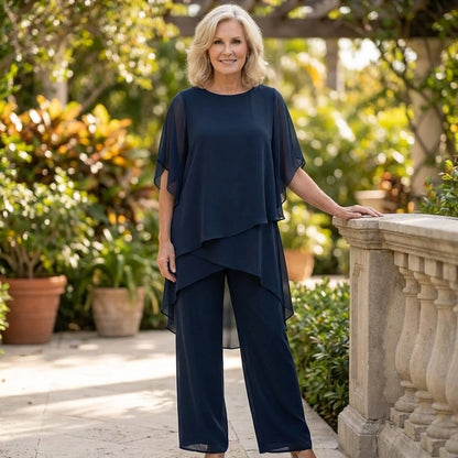 Kimmy | Draped Top with Palazzo Pants