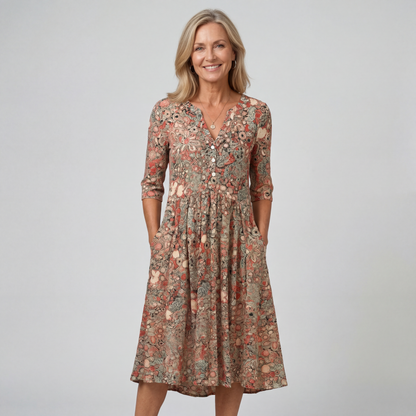 Shelley | Elegant Midi Dress | Flattering, Comfortable