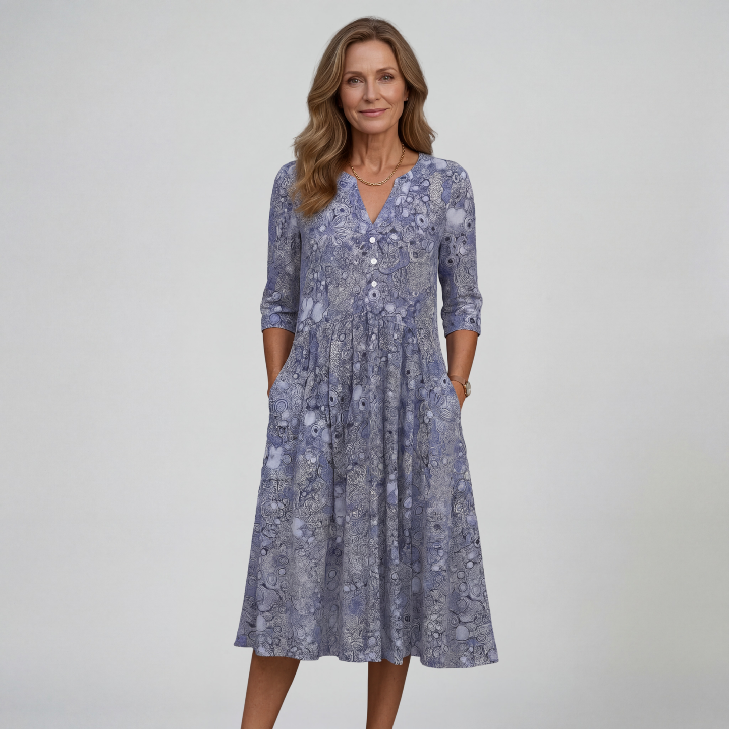 Shelley | Elegant Midi Dress | Flattering, Comfortable