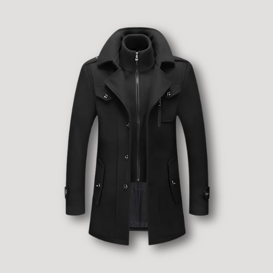 LEIGHTON - MILITARY STYLE TWO-PIECE WINTER TRENCH