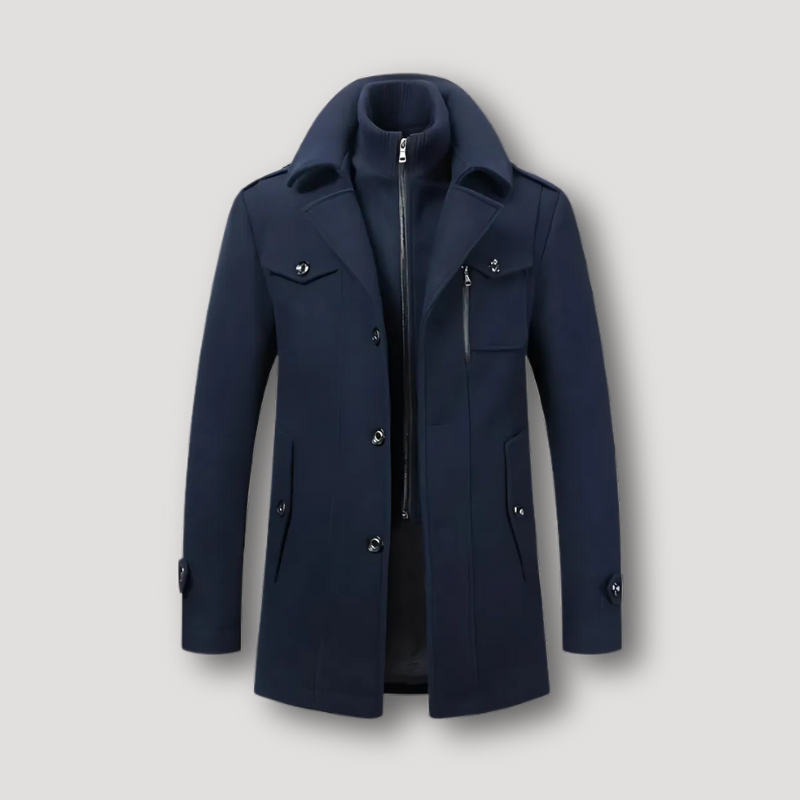 LEIGHTON - MILITARY STYLE TWO-PIECE WINTER TRENCH