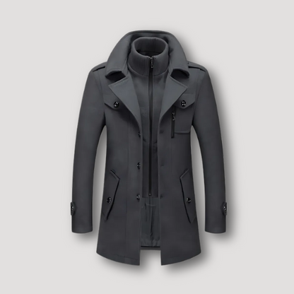 LEIGHTON - MILITARY STYLE TWO-PIECE WINTER TRENCH