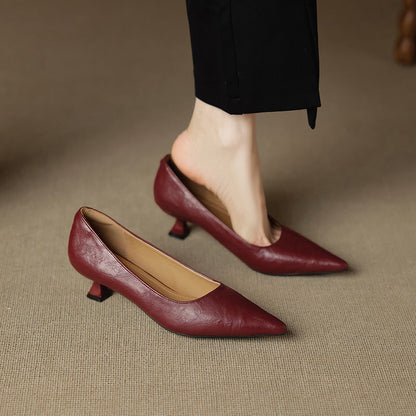 Selva Genuine Leather Heels