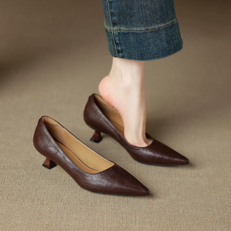 Selva Genuine Leather Heels