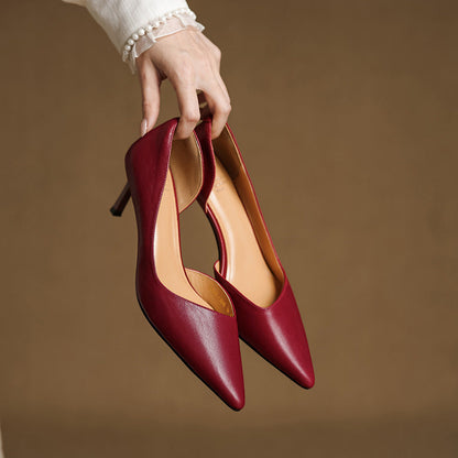 Avella Genuine Leather Heels