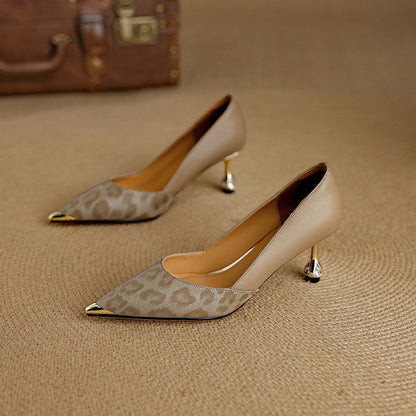 Clair Genuine Leather Heels