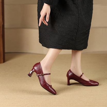 Aeri Leather Heels
