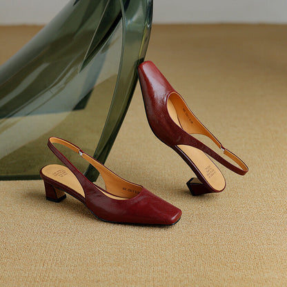 Ersa Genuine Leather Slingbacks