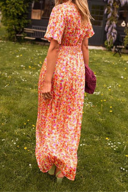 Natalie | Stylish Printed Maxi Dress for a Flattering Fit