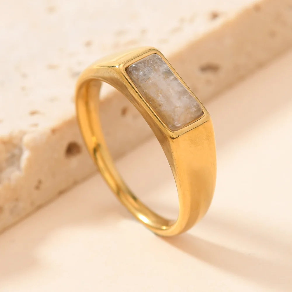 Colorful Gemstone Band Ring