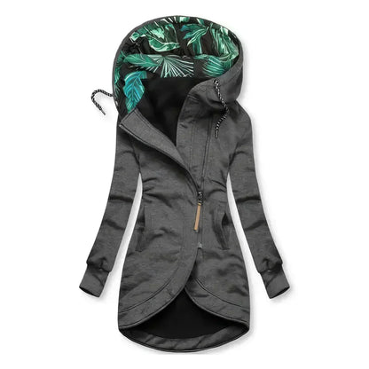 Katherina | Hooded Zip Jacket with Printed Lining for Women