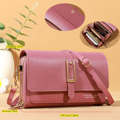 Chic Women's Crossbody Bag - Stylish Mobile Phone and Card Holder