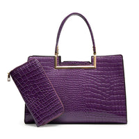 Purple with wallet