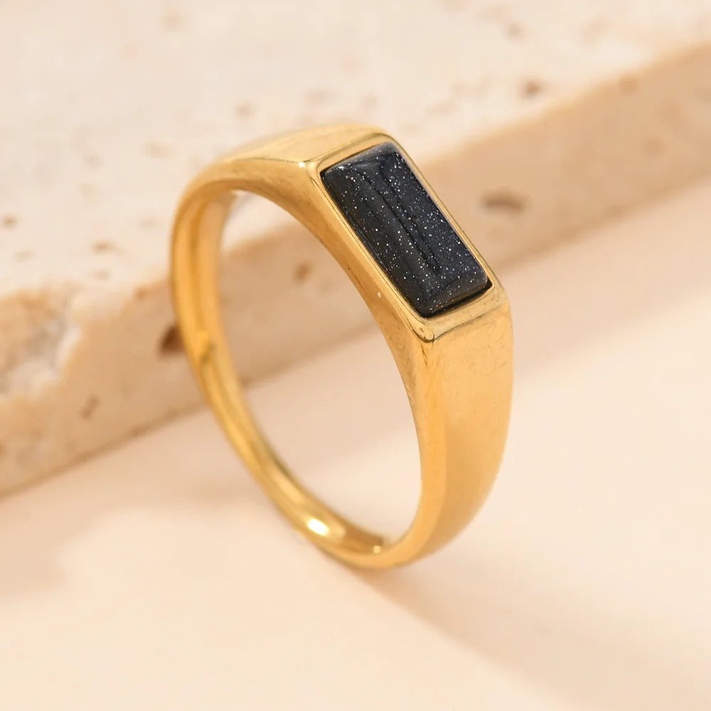 Colorful Gemstone Band Ring