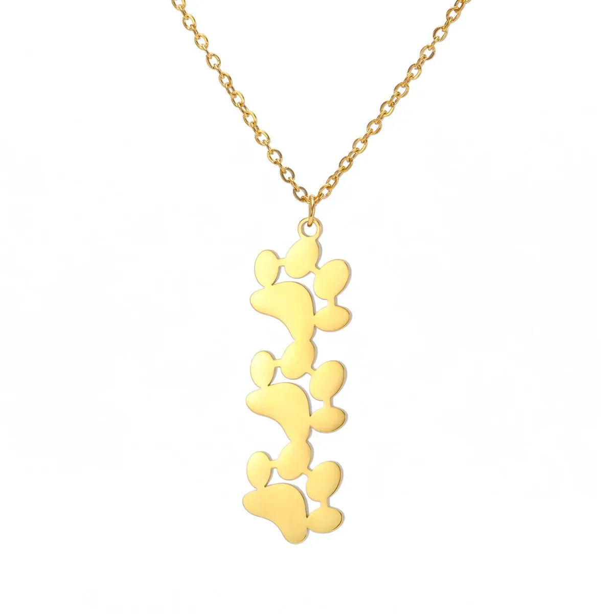 Elegant Stainless Steel Paw Necklace