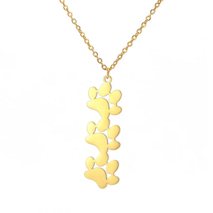 Elegant Stainless Steel Paw Necklace