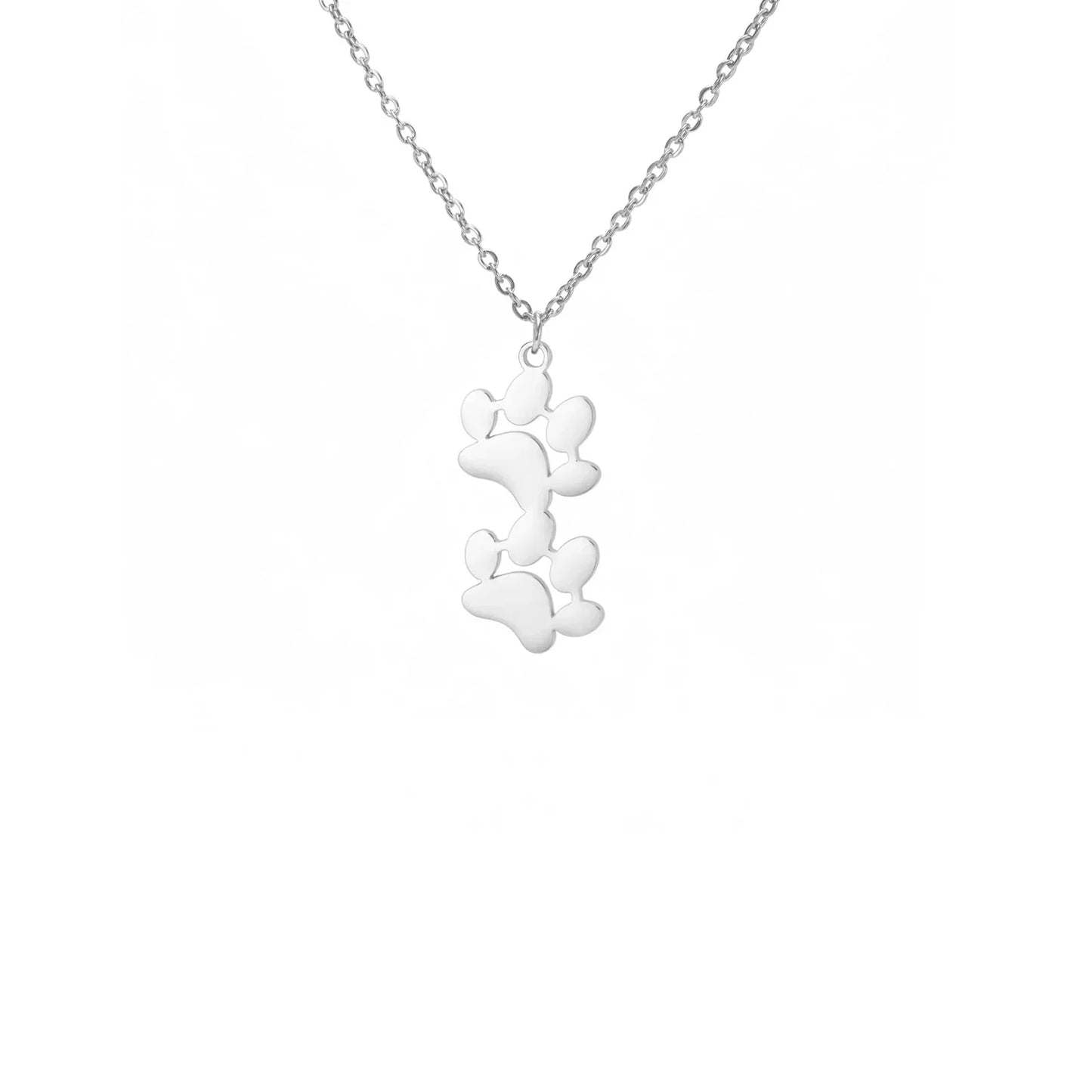 Elegant Stainless Steel Paw Necklace