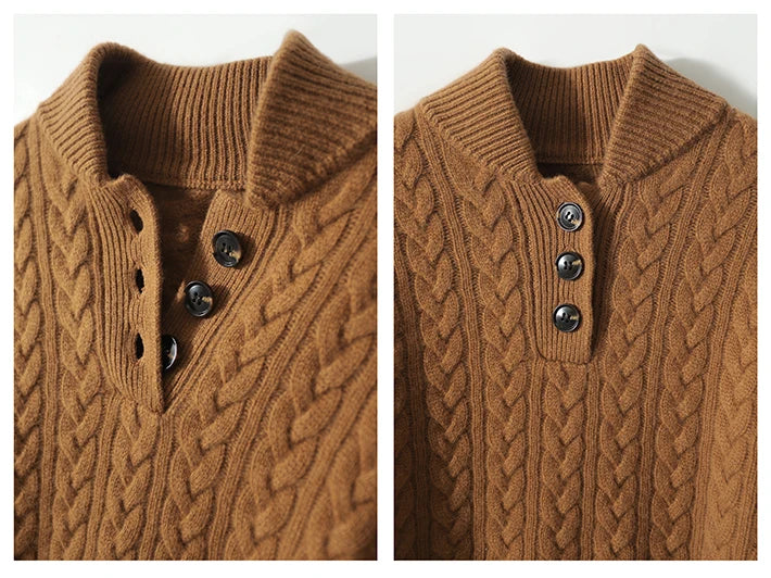 Eleanor - Button-Up Cashmere Sweater