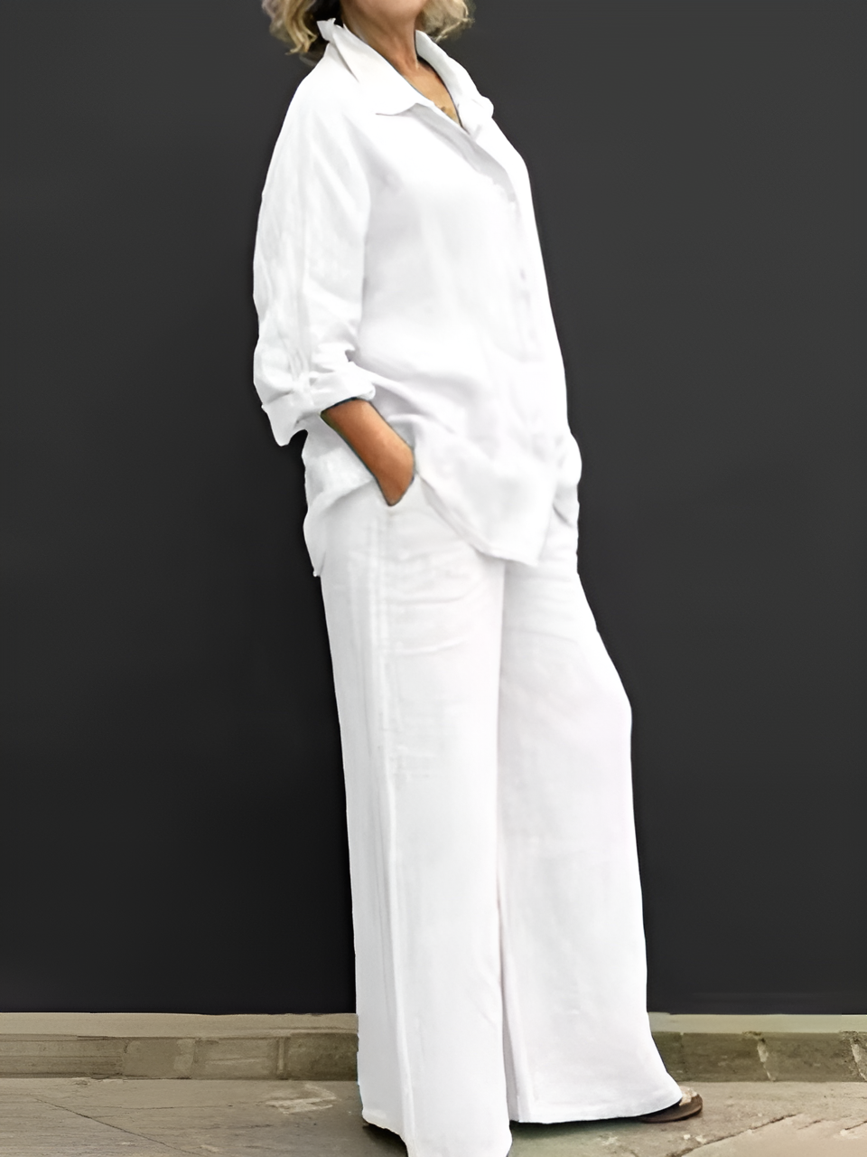 Lara | Effortless Linen Shirt Suit for Every Occasion