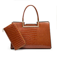 Brown with wallet