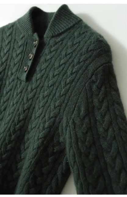 Eleanor - Button-Up Cashmere Sweater