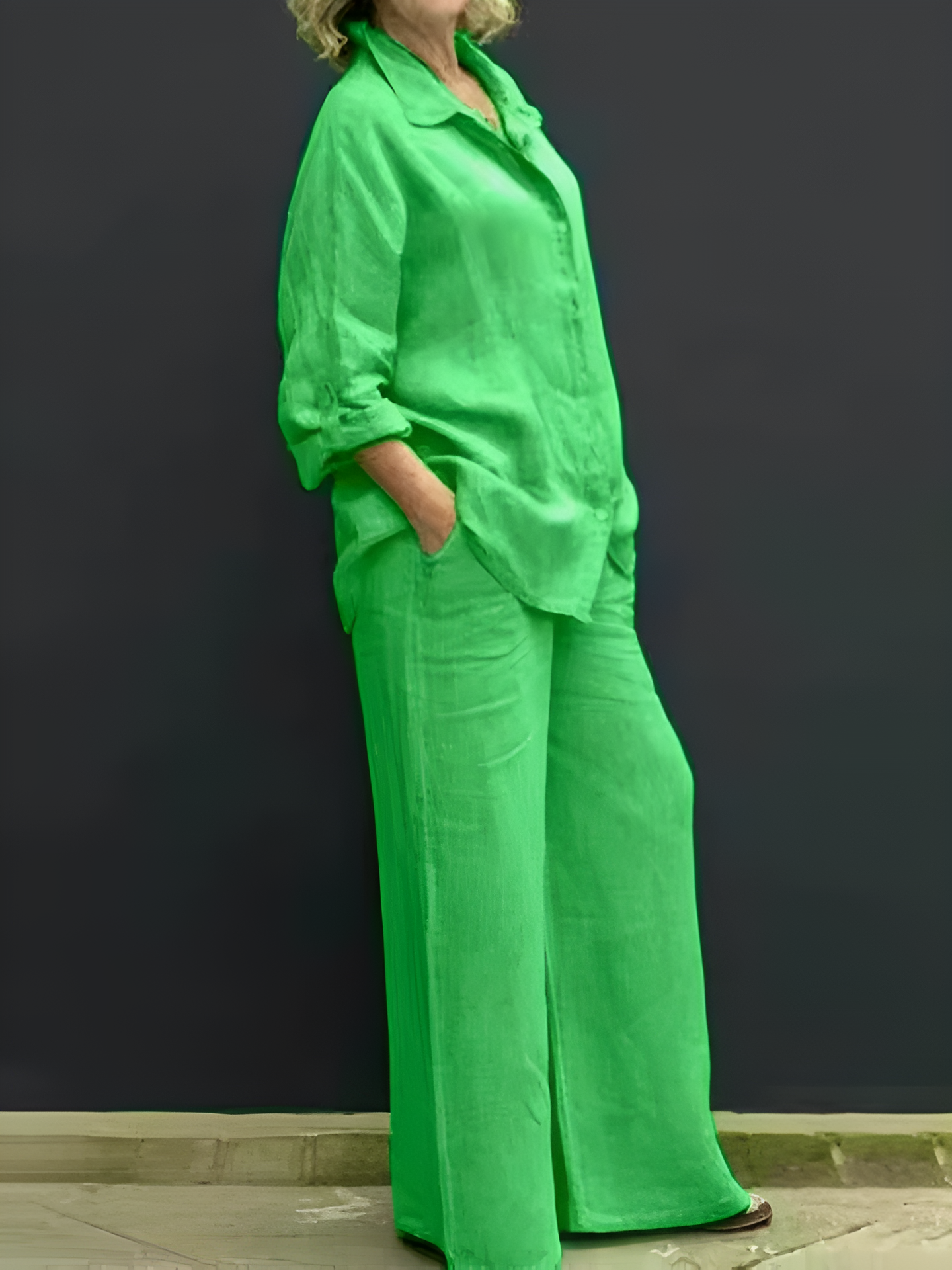 Lara | Effortless Linen Shirt Suit for Every Occasion