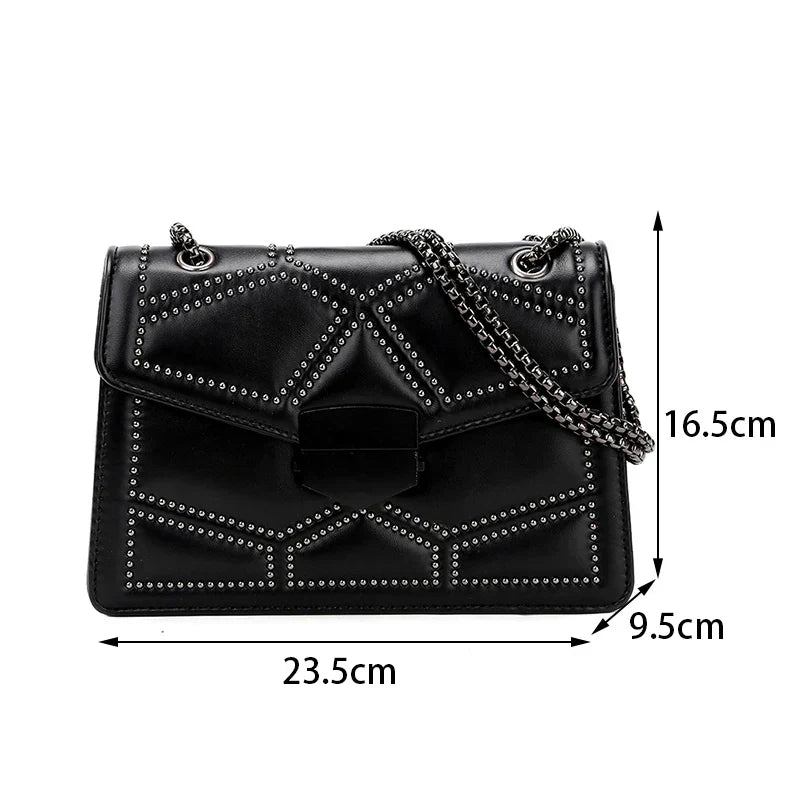 Chic PU Leather Crossbody Bag - Trendy and Stylish