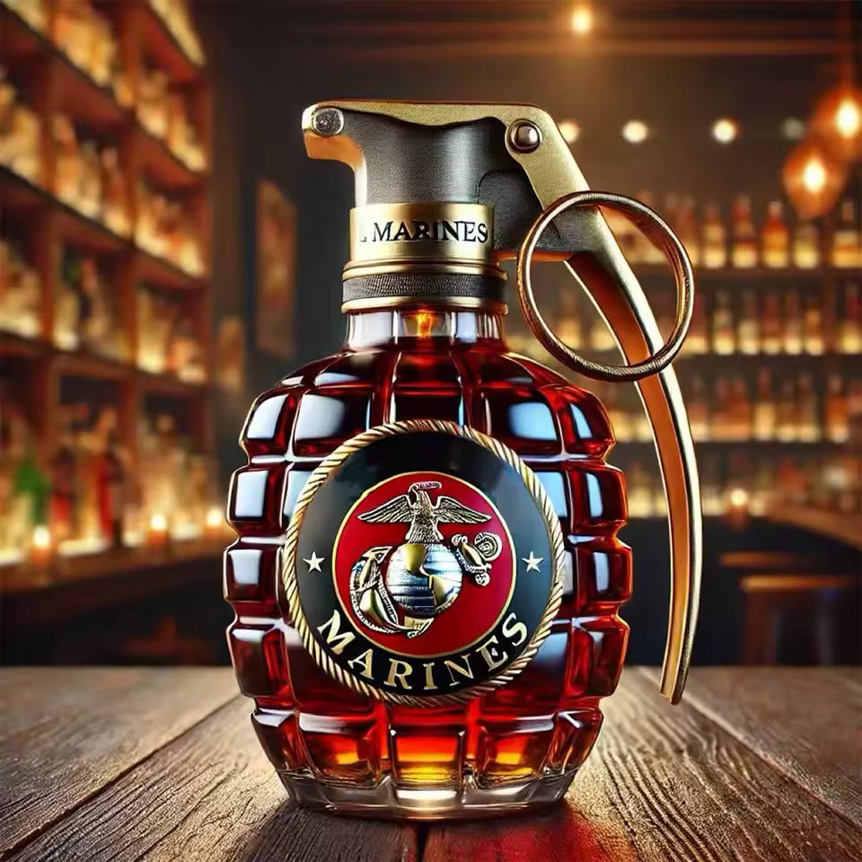 Whisky Bottle - Grenade Edition Marines