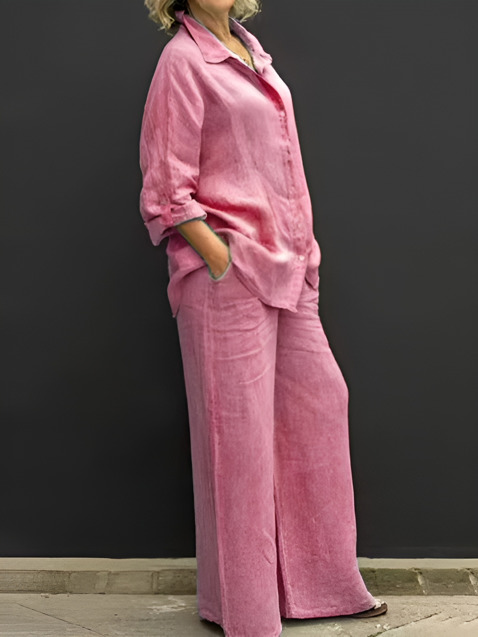 Lara | Effortless Linen Shirt Suit for Every Occasion